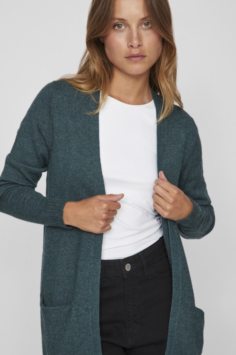 Vila viril open l/s knit cardigan - noos